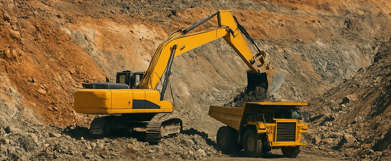 Quarry blasting with safety PPE